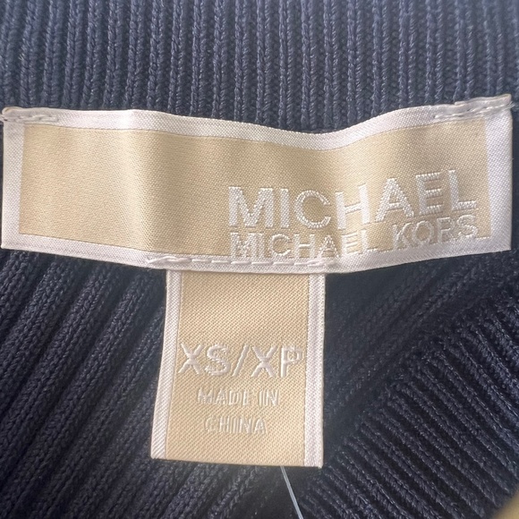 Michael Kors Ribbed Stretch Viscose Lace-up Dress Size XS - Picture 4 of 7